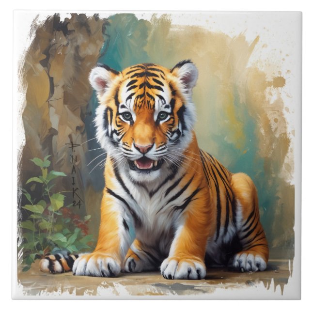 Azulejo Bebé Tigre (Frente)