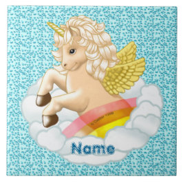 Azulejo Bebé Unicornio Arcoíris