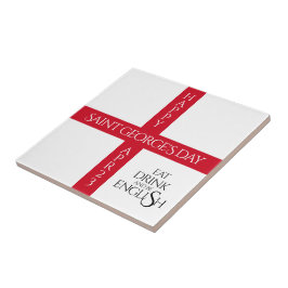 Azulejo Bebe y sé inglés con la bandera de St George