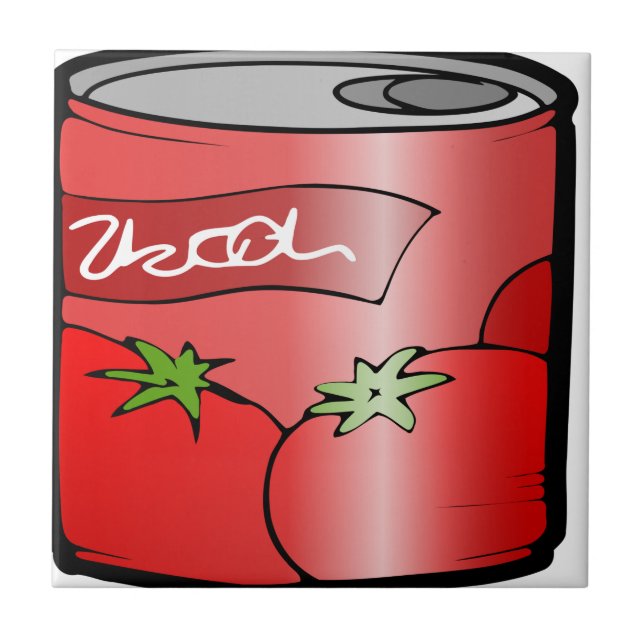 Azulejo bebida puede beber jugo de tomate (Frente)