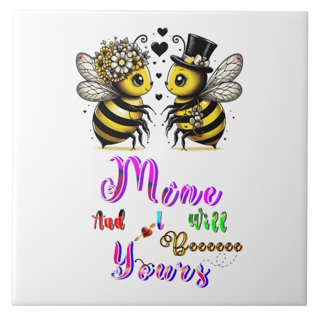 Azulejo Bee Mine And I Will Bee Yours (Frente)