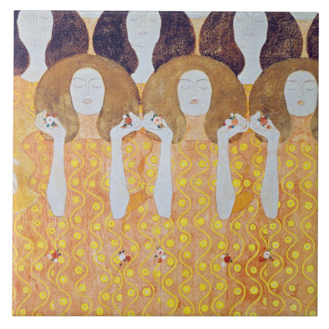 Azulejo Beethoven Frieze (detalle), Gustav Klimt (Frente)