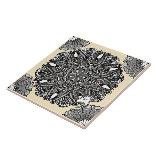 Azulejo Beige A "El Toque De La Infinidad" (Lado)