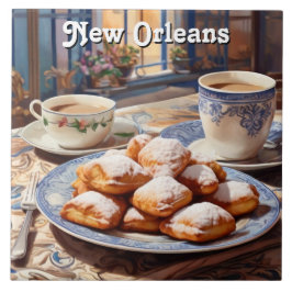 Azulejo Beignets New Orleans Baked Sweet Treat Kitchen