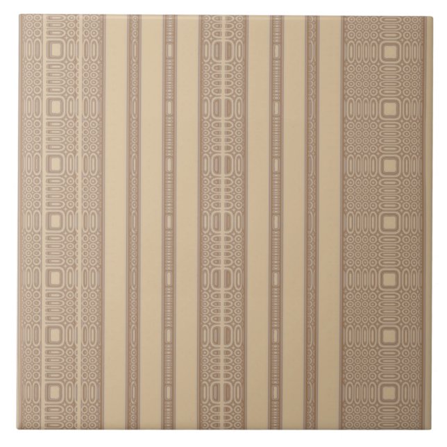 Azulejo Beis Irregular Stripe Tile (Frente)