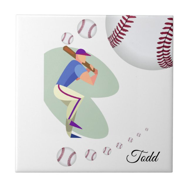 Azulejo Béisbol de mosaicos cerámicos (Frente)