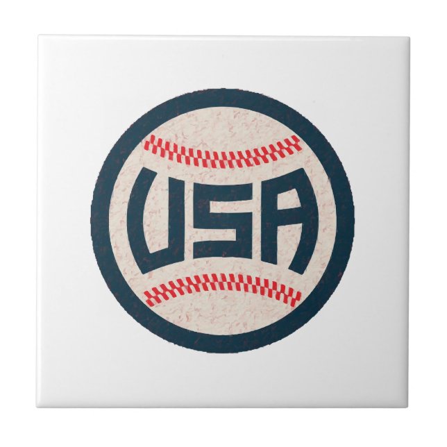 Azulejo Béisbol del Equipo de EE. UU. (Frente)