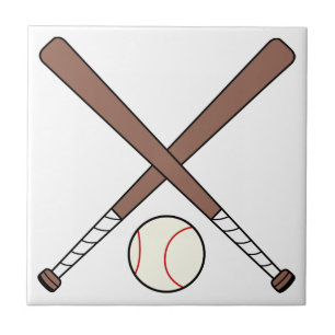 Azulejo Béisbol y palos