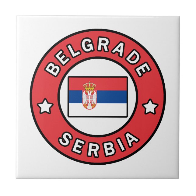 Azulejo Belgrado Serbia (Frente)