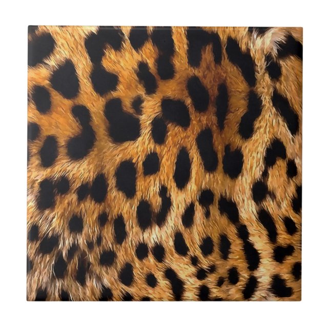 Azulejo Bella Artes de animales salvajes Black Brown (Frente)