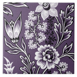 Azulejo Bella Artes Fantastic Flowers (Plum)