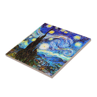 Azulejo Bella Artes nocturno Van Gogh Starry