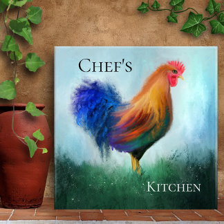 Azulejo Bella Artes Rooster Pintar Cocina Tile