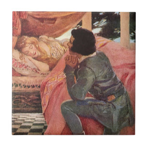 Azulejo Bella Durmiente Vintage por Jessie Willcox Smith
