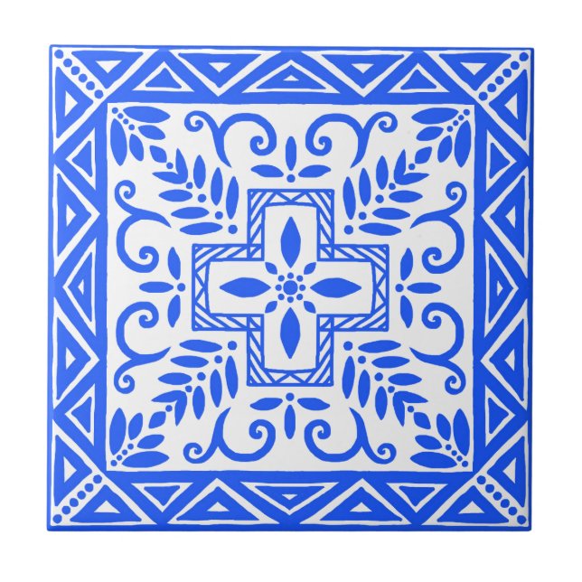Azulejo Bella mosaico azul (Frente)