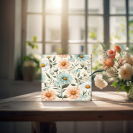 Azulejo Bella Primavera Daisies Mariposas Tile Cerámico