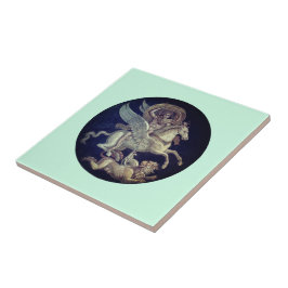 Azulejo Bellerophon on Pegasus