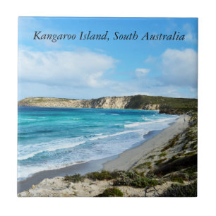 Azulejo "Belleza capturada: Isla de Kangaroo, línea coster