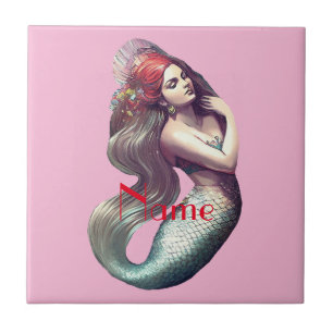 Azulejo Belleza de la sirena pelirroja Thunder_Cove