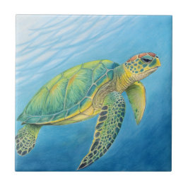 Azulejo Belleza de la tortuga
