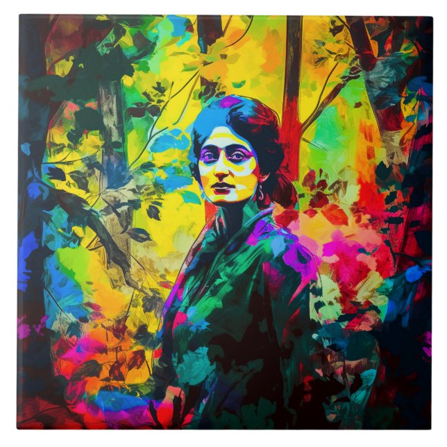 Azulejo Belleza de otoño vibrante (Frente)