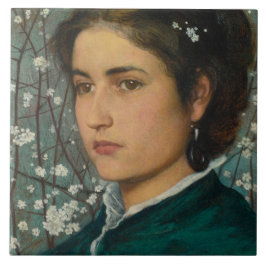 Azulejo Belleza joven (mujer elegante) (retrato femenino)