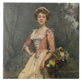Azulejo Belleza primavera (por Raimundo de Madrazo y Garre