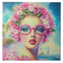 Azulejo Belleza tropical retro