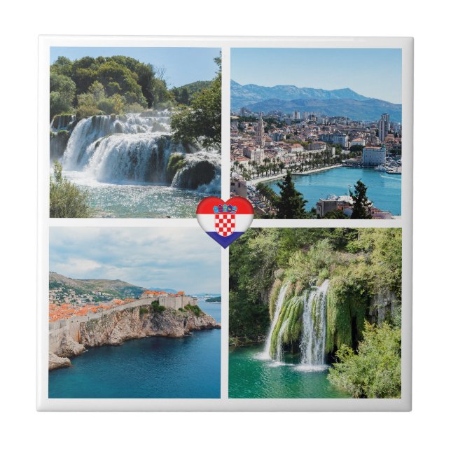 Azulejo Bellos paisajes de Croacia - Europa (Frente)