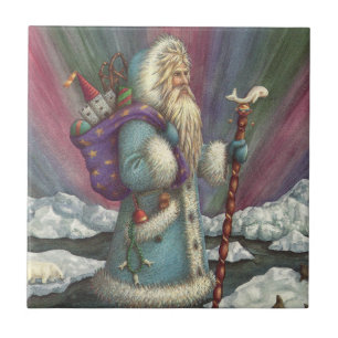 AZULEJO BELSNICKLE AZUL, LUCES Y PENGUINAS DEL NORTE