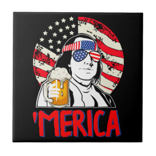 Azulejo Ben Drankin Celebremos la alegría del 4° de