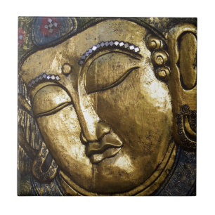 Azulejo Bendición de Buda Dorado Amor Inspirador