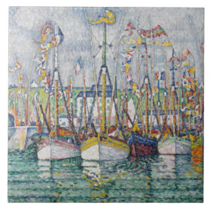 Azulejo Bendición de la flota del atún en Groix, 1923