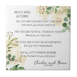 Azulejo Bendición y vegetación Boda de Irlanda 3