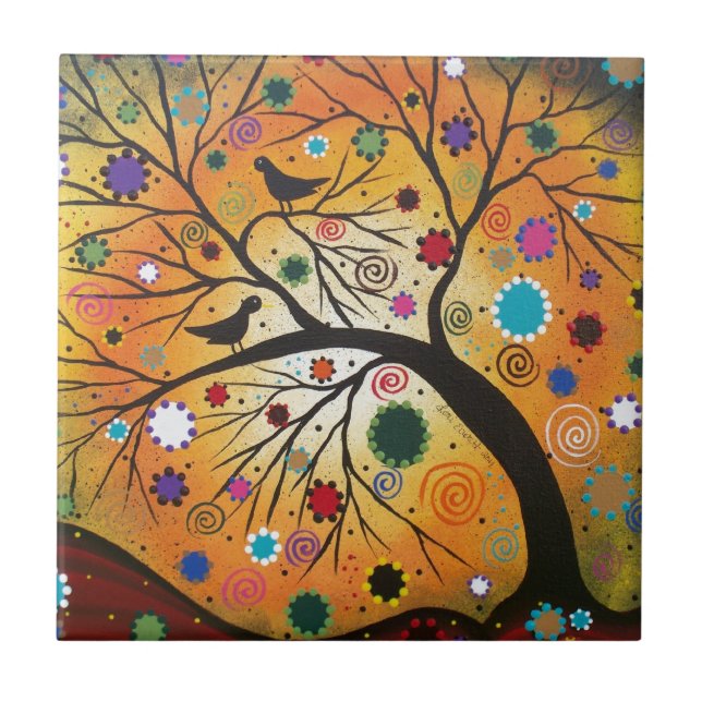 Azulejo Bendind Branches_Everett, día del muerto, mexicano (Frente)