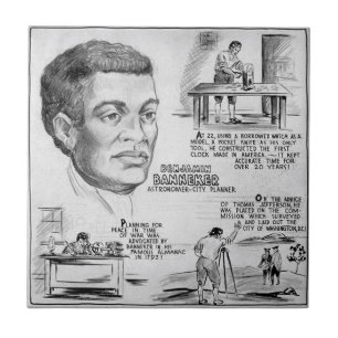 Azulejo Benjamin Banneker: Científico negro y revolucionar