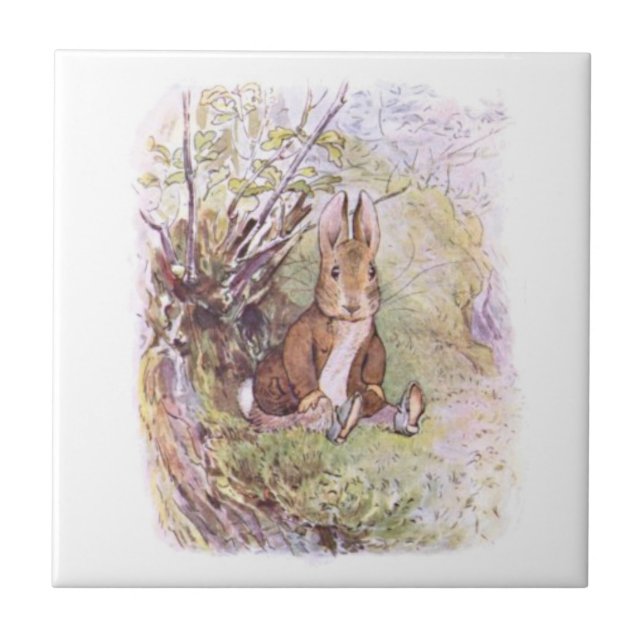 Azulejo Benjamin Bunny (por Beatrix Potter) (Frente)