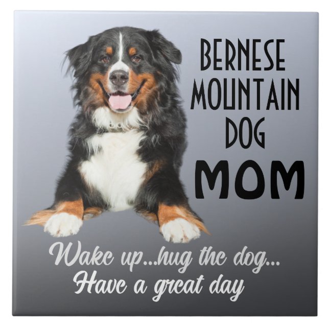 Azulejo Bernese Mountain Dog Mom (Frente)
