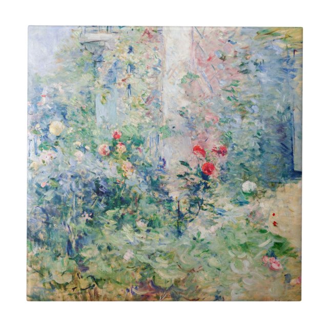 Azulejo Berthe Morisot - El jardín de Bougival (Frente)