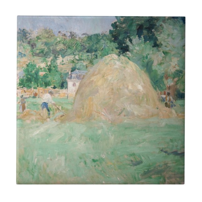 Azulejo Berthe Morisot - Haystacks en Bougival (Frente)