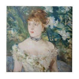 Azulejo Berthe Morisot - Joven Chica en un vestido de bola