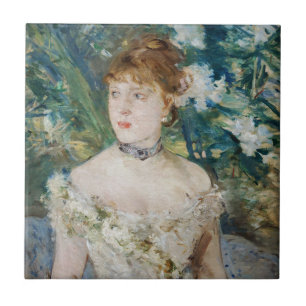 Azulejo Berthe Morisot - Joven muchacha con traje de baile