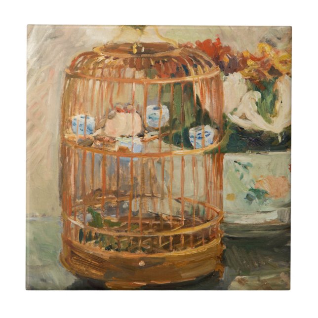 Azulejo Berthe Morisot - La jaula (Frente)