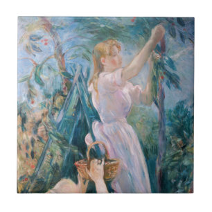 Azulejo Berthe Morisot - La Recolectora de Cerezas