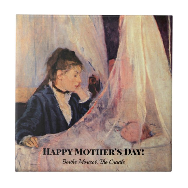 Azulejo Berthe Morisot, The Cradle, (Frente)