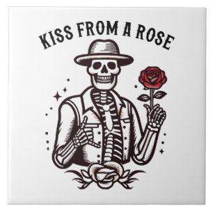 Azulejo Beso De Una Rosa