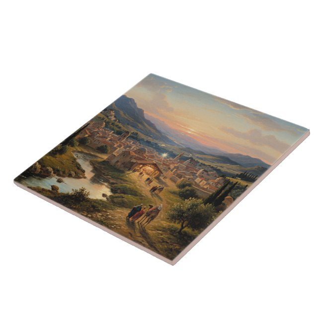 Azulejo Bethlehem, Nativity Scene, (Lado)