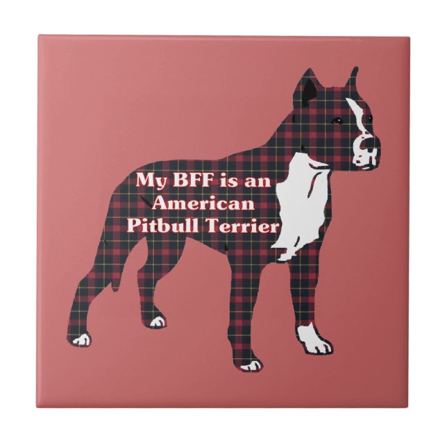 Azulejo BFF American Pitbull Terrier (Frente)