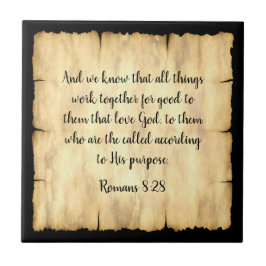 Azulejo Biblia Verse - Pequeño mosaico cerámico