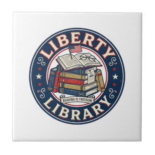 Azulejo Biblioteca de la Libertad Patriótica Biblioteca Pa